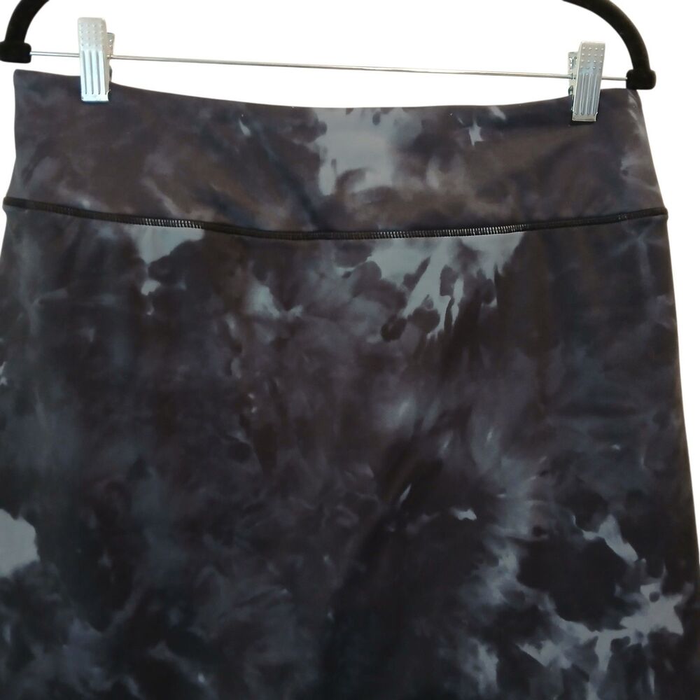 Viddia Athletic Skort Tie Dye Black/Gray Size Large Modest Stretch 19" Length - Picture 2 of 11